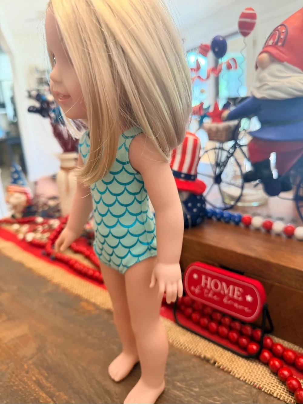 American Girl WellieWishers Camille Doll 14.5” doll blonde hair blue eyes EUC 🥰
